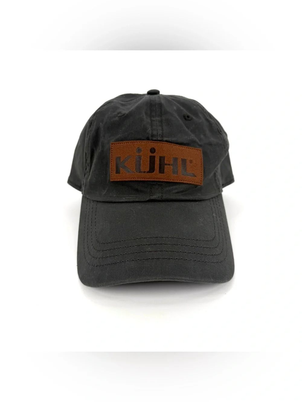 Kuhl The Outlaw Waxed Hat Gray Logo Adjustable Baseball Cap Outdoor Rugged